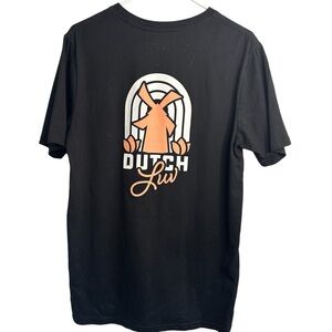 Dutch Bros Black “DUTCH LOVE” Tee Peach Windmill SMALL+MEDIUM+ LARGE+XXL 1992 DB